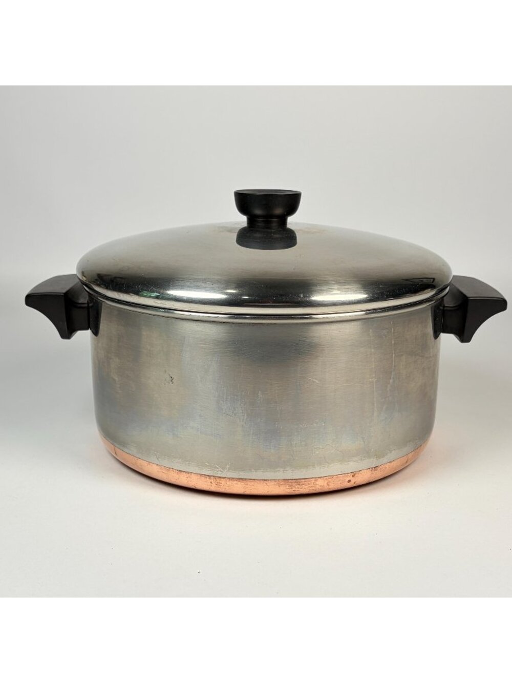 Revere Ware 4 1/2 Qt Stainless Steel Stock Pot with Lid, Copper Bottom